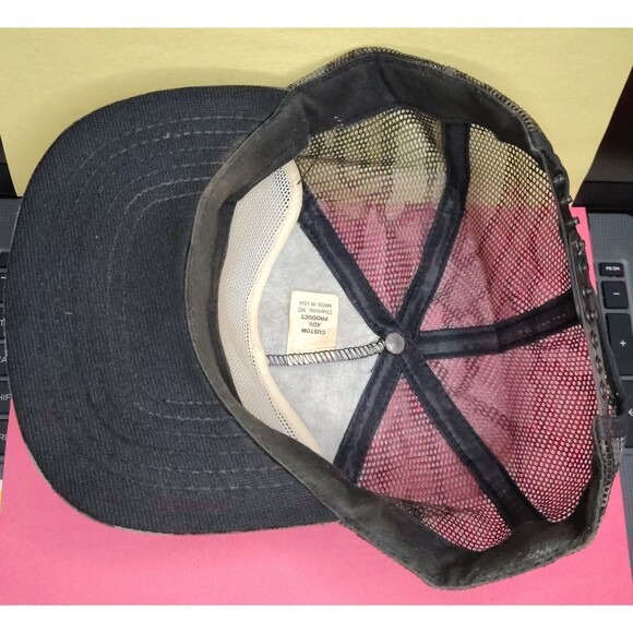 Vintage Frank J Upchurch Hat Cap Snap Back Camouflage Mesh Trucker Duck Mens 80s - Picture 8 of 16